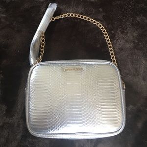 Silver Victoria's Secret bag